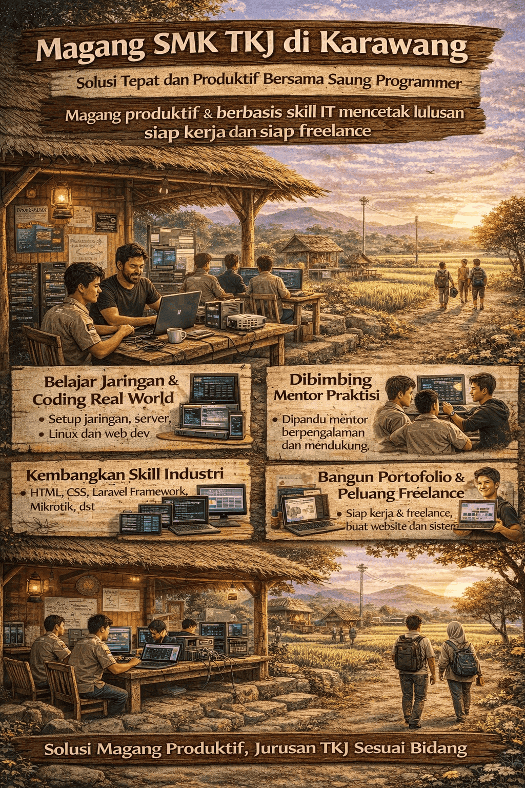 Magang SMK TKJ di Karawang Solusi Tepat dan Produktif Bersama Saung Programmer