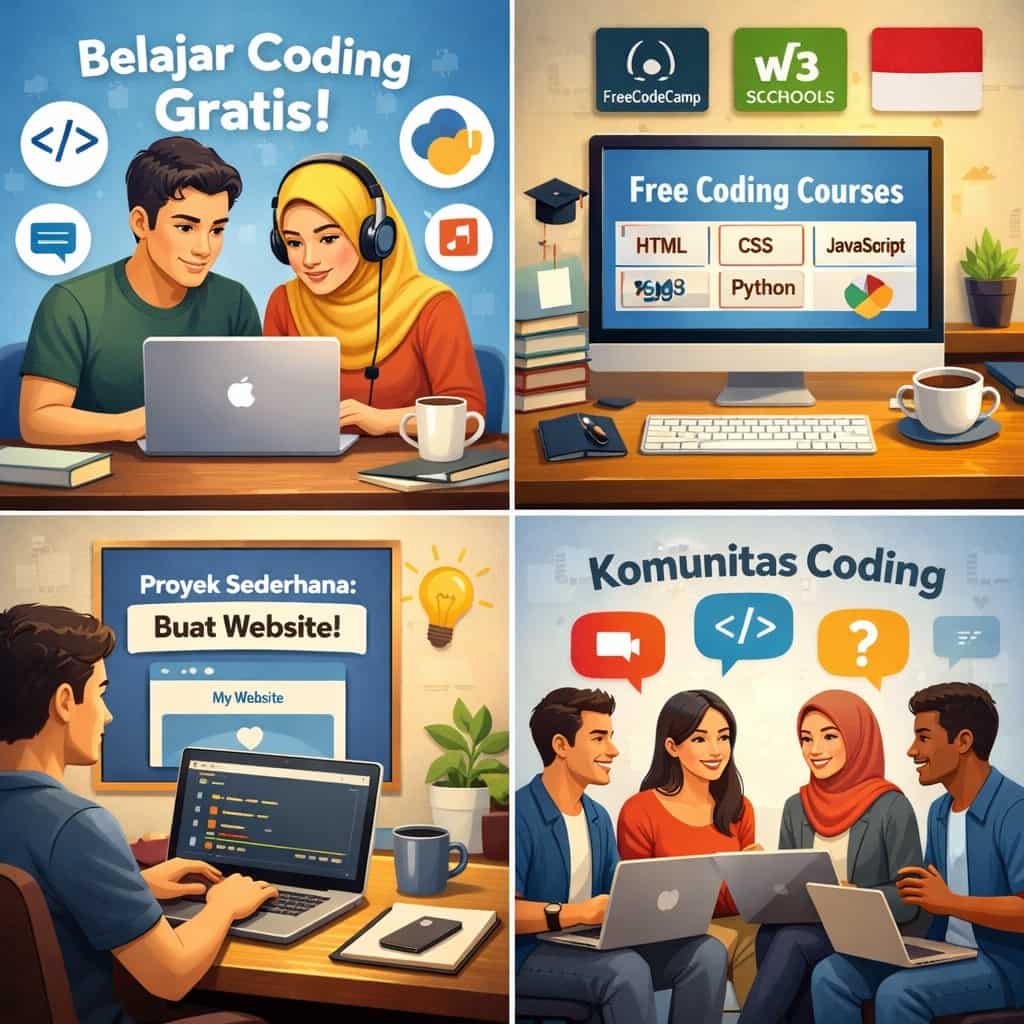 Belajar Coding Gratis Panduan Lengkap & Powerful untuk Pemula di 2026