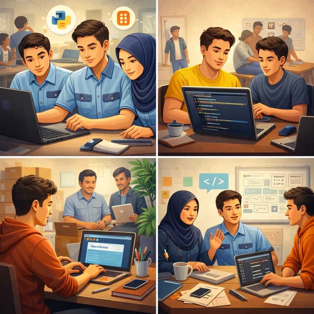 Coding Anak-Anak SMK dan Pemuda Putus Sekolah Solusi Powerful Bangun Skill & Masa Depan